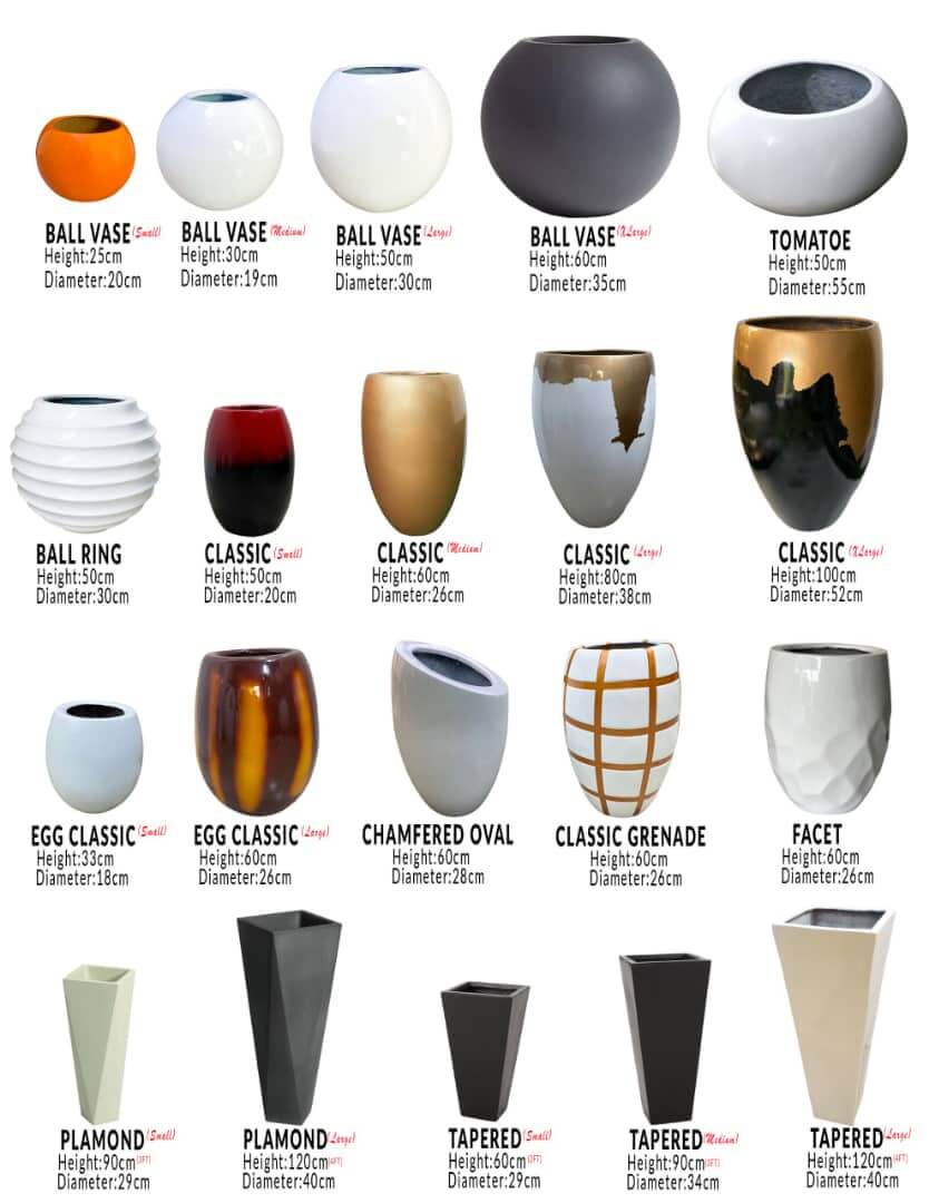 Fiber planters (pots)